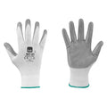 GANTS NITRILE/POLYESTER 'NIT-01 HOB SPECIAL' Taille 9 - couleur blanc/gris