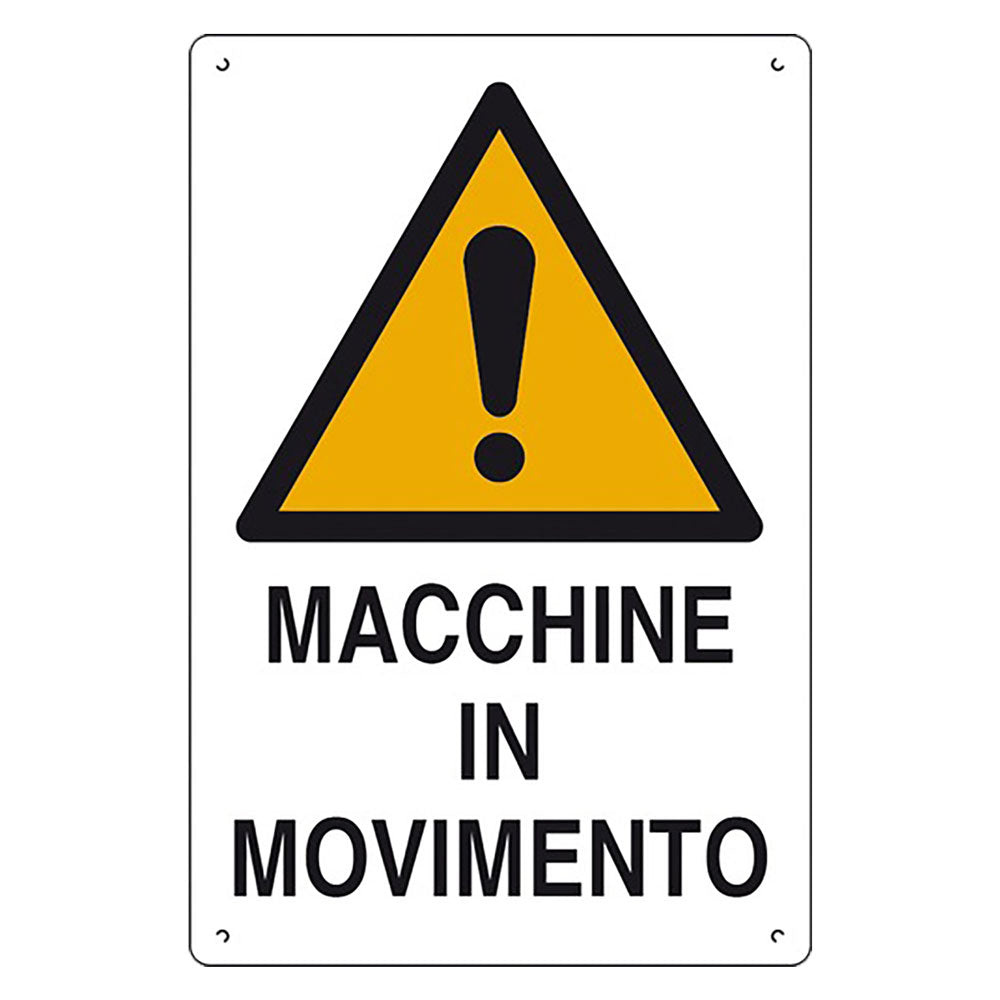 CARTELLO 'MACCHINE IN MOVIMENTO' cm 60 x 40