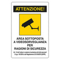 SCHILD 'VIDEOÜBERWACHUNG' 20 x 30 cm