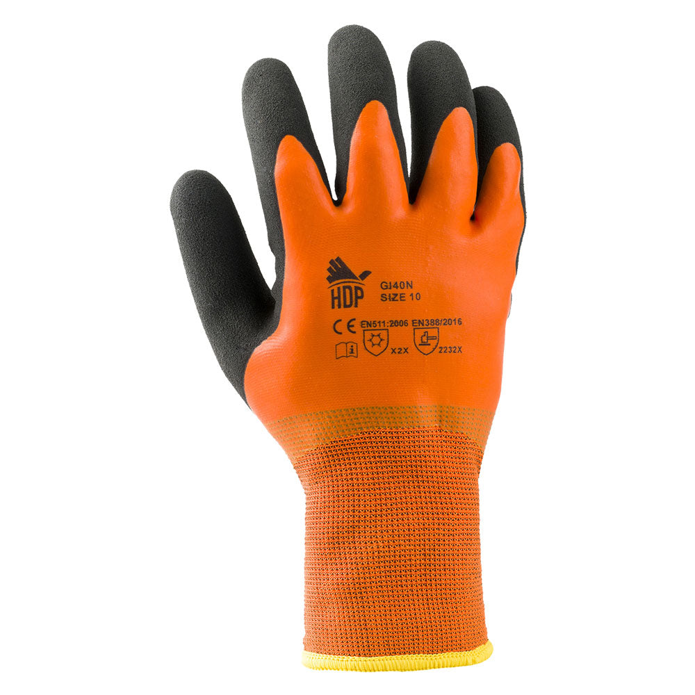 WINTERHANDSCHUHE POLYESTER/LATEX 'GI40N' Gr. 9