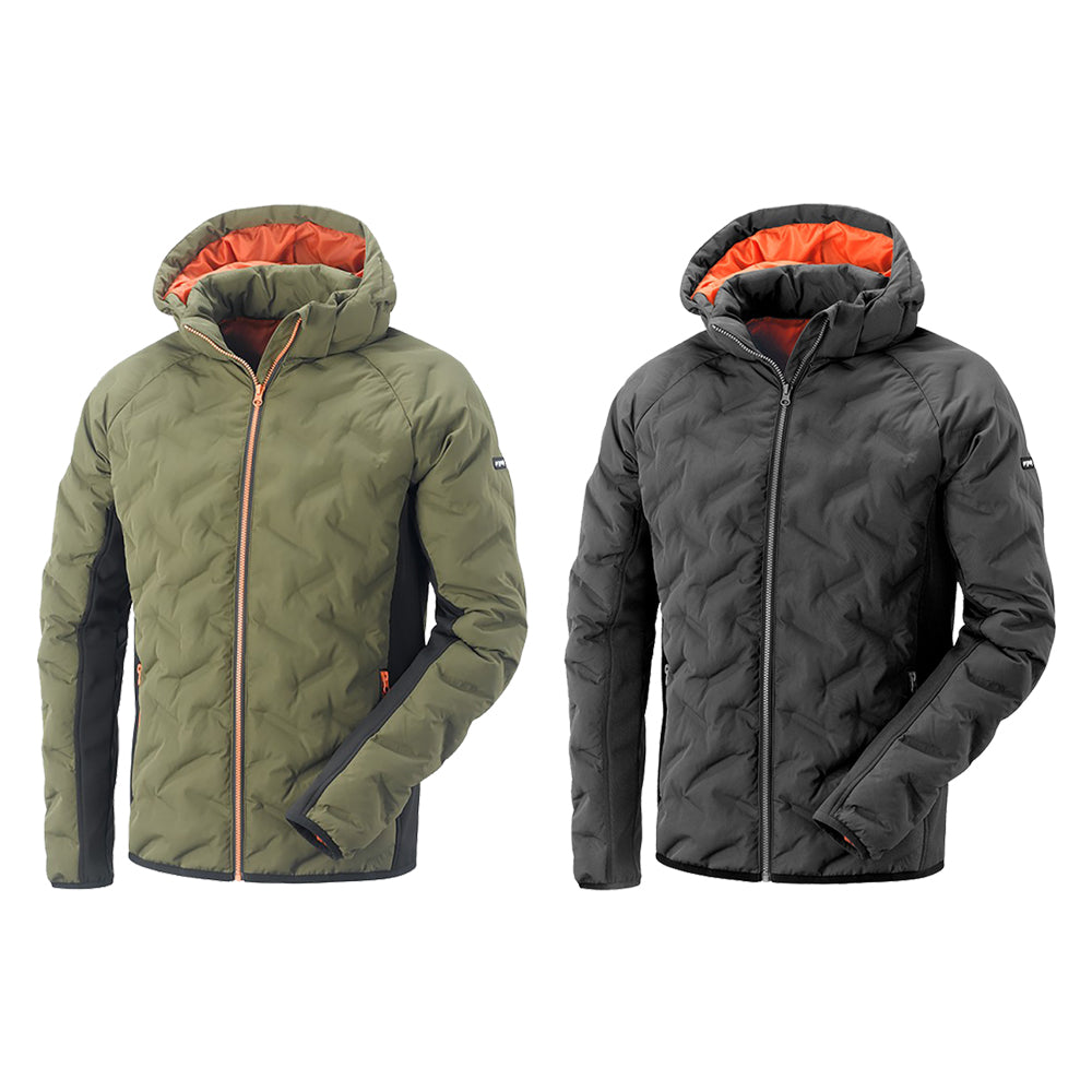 GIACCA IMBOTTITA 'DAKOTA' taglia XL - nero/arancio