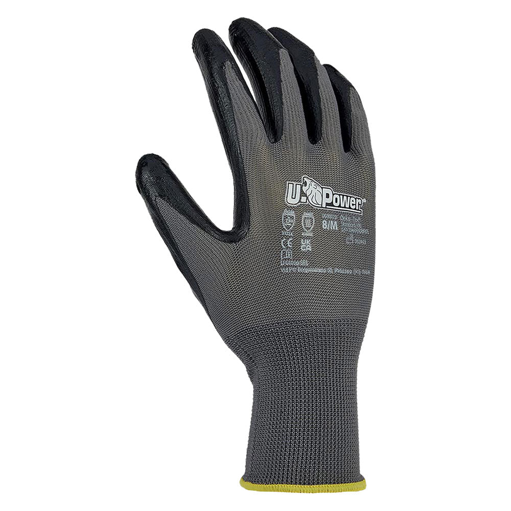 GUANTI NITRILE/POLIESTERE 'VALZER' Tg. 9