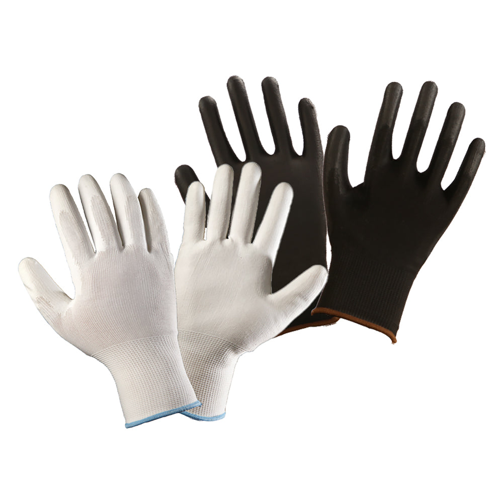 GANTS EN POLYESTER/POLYURÉTHANE T.10 (XL) - paume blanche