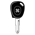 TRANSPONDER-SCHLÜSSEL MESSING DAT17TE