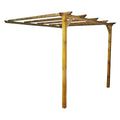 PERGOLA ADOSSÉE EN BOIS 3 x 2,8 m - H. 2,5 m