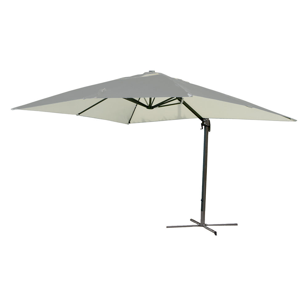 PARASOL EXCENTRÉ CARRÉ DE JARDIN À BRAS 3 x 4 m - écru