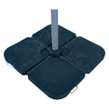 BASE DE PARASOL EN PLASTIQUE 49 x 49h 7,5 cm (x 4 pièces)