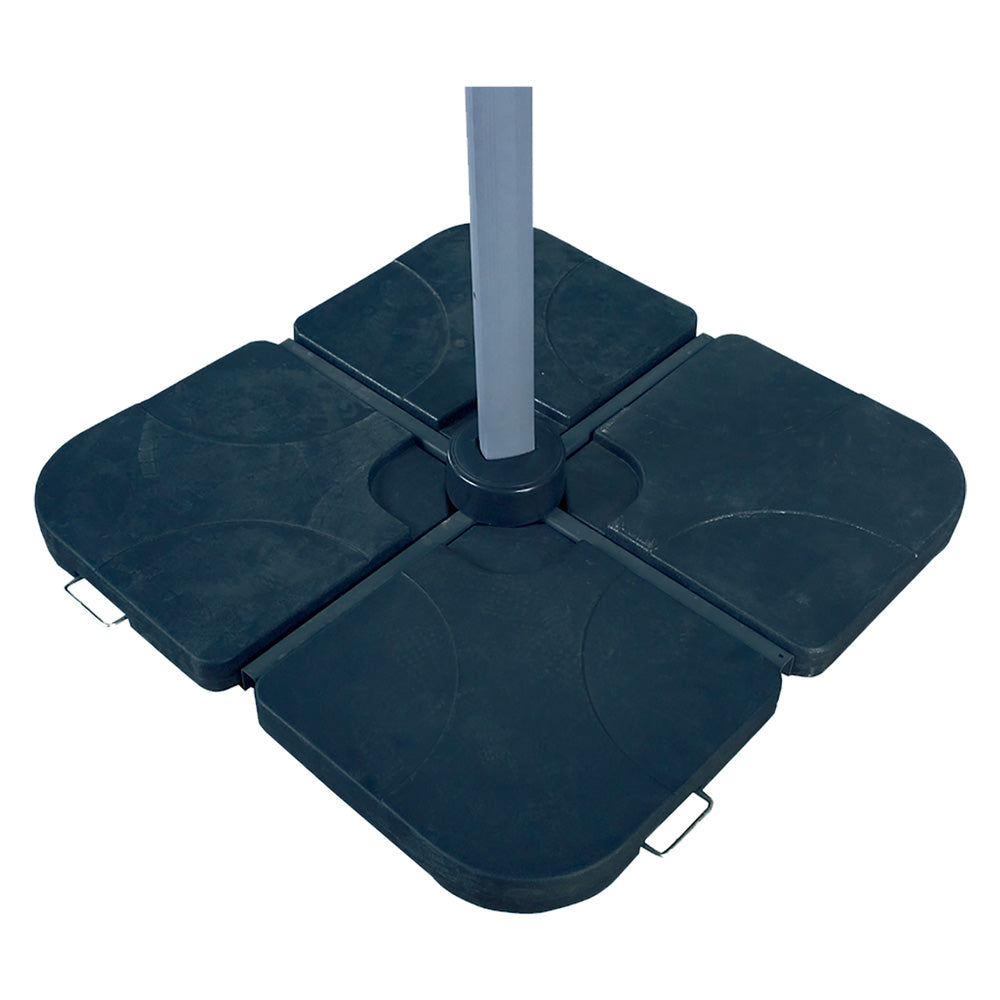 BASE DE PARASOL EN PLASTIQUE 49 x 49h 7,5 cm (x 4 pièces)