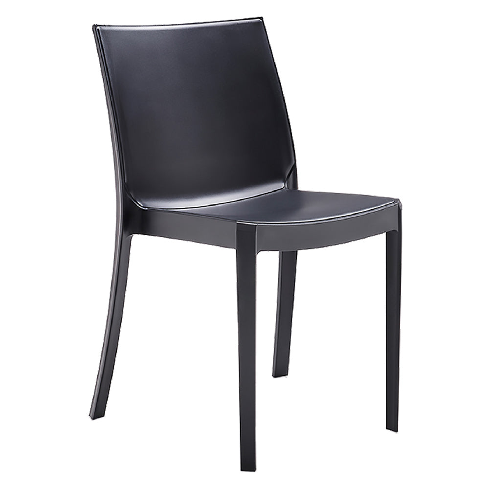 CHAISE EN POLYPROPYLÈNE « PERLA » anthracite