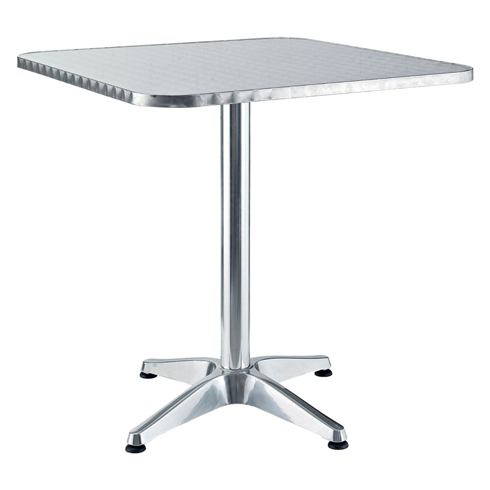 TABLE CARRÉE EN ALUMINIUM 60 x 60 x h 70 cm