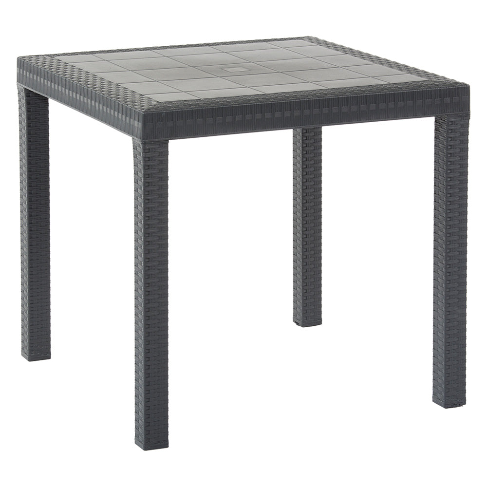 TABLE EN POLYPROPYLÈNE 'DALLAS' anthracite