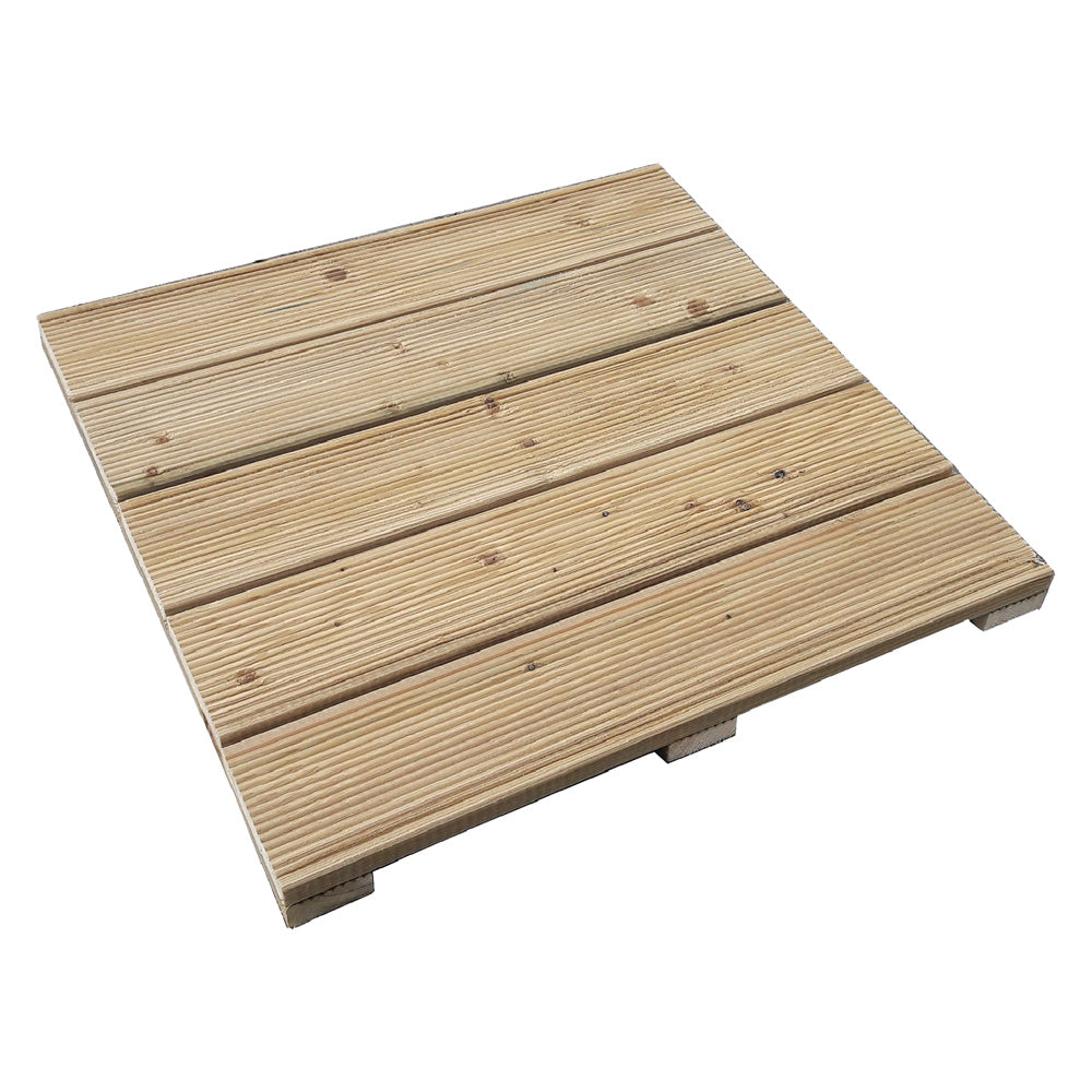 DALLE DE JARDIN EN BOIS 50 x 50 x H 3,2 cm