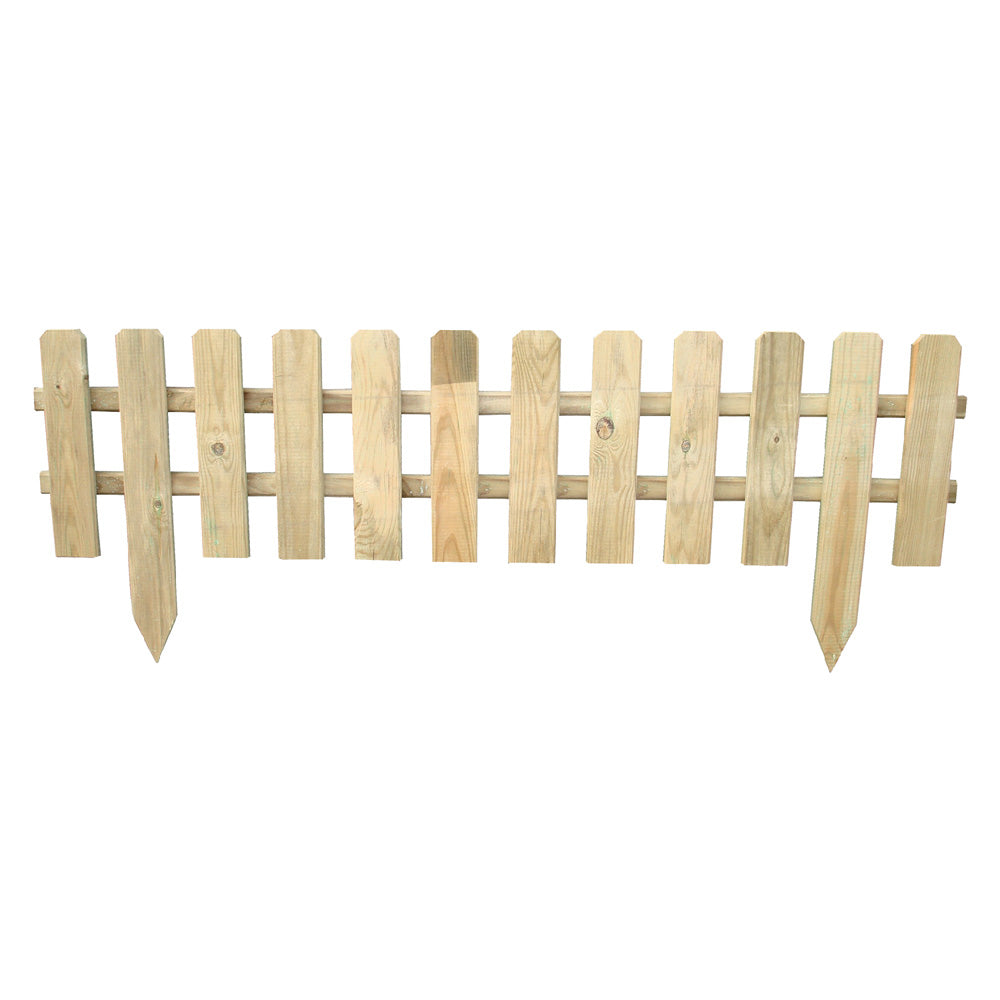 CLÔTURE EN BOIS « ANGLAISE II » 120 cm x H.30/45