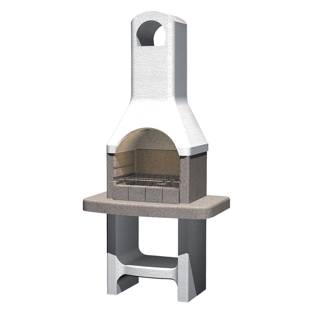 BARBECUE EN BRIQUES « LUCERNE » 88 x 58 x H 179,1 cm