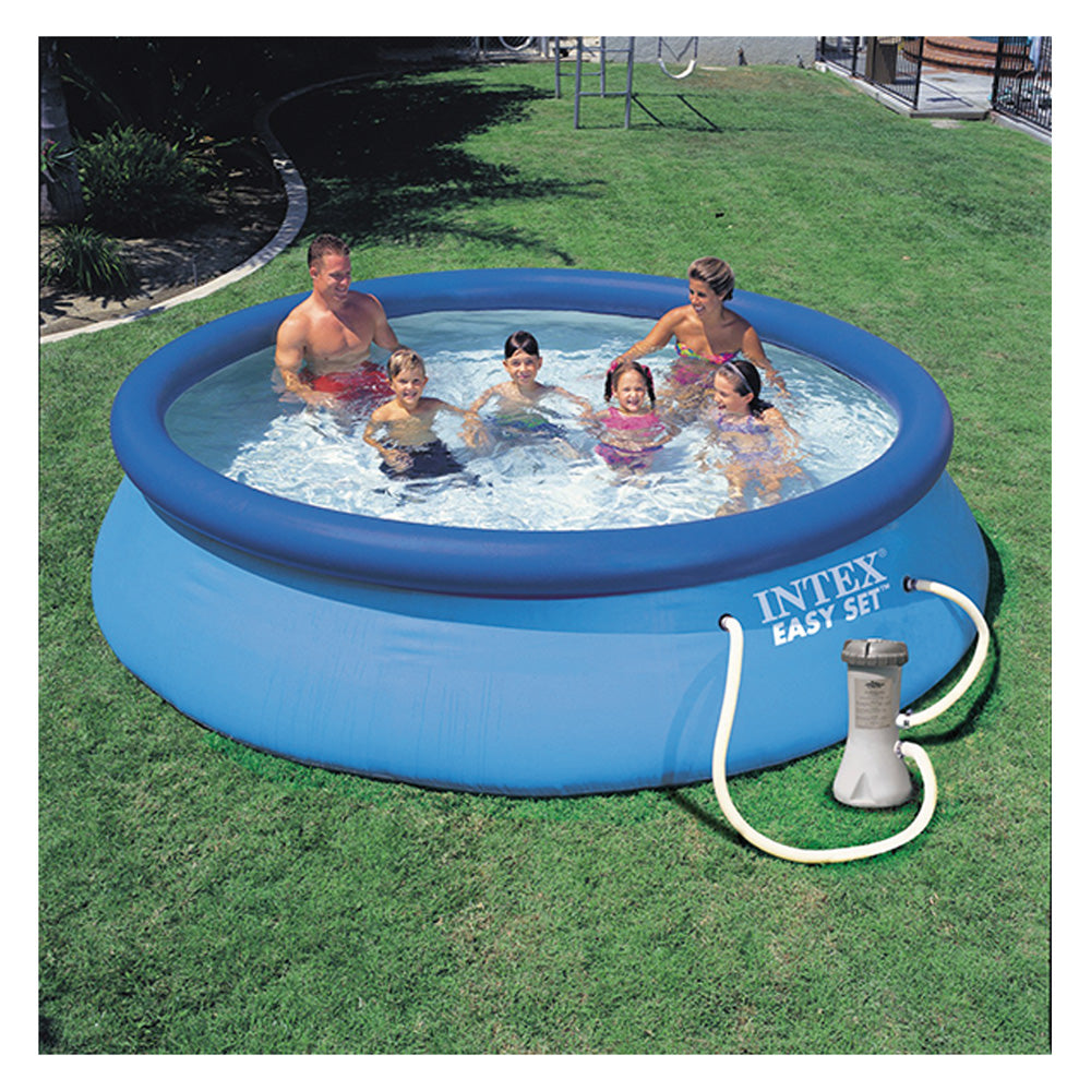 AUFBLASBARER POOL „EASY SET“ 366 x 76 cm, 5621 l – Pumpe 2006 l/h