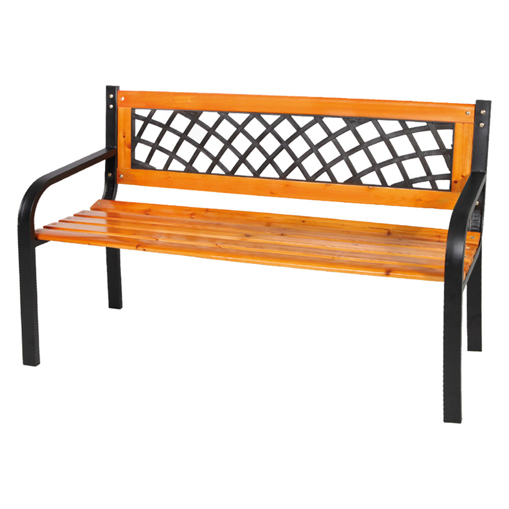 Parkbank 'GURZIA' 118 x 50 x H.75 cm - schwarz
