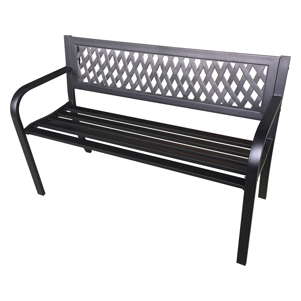 BANC 'BORGARINO' 119 x 50 x H.75 cm - noir
