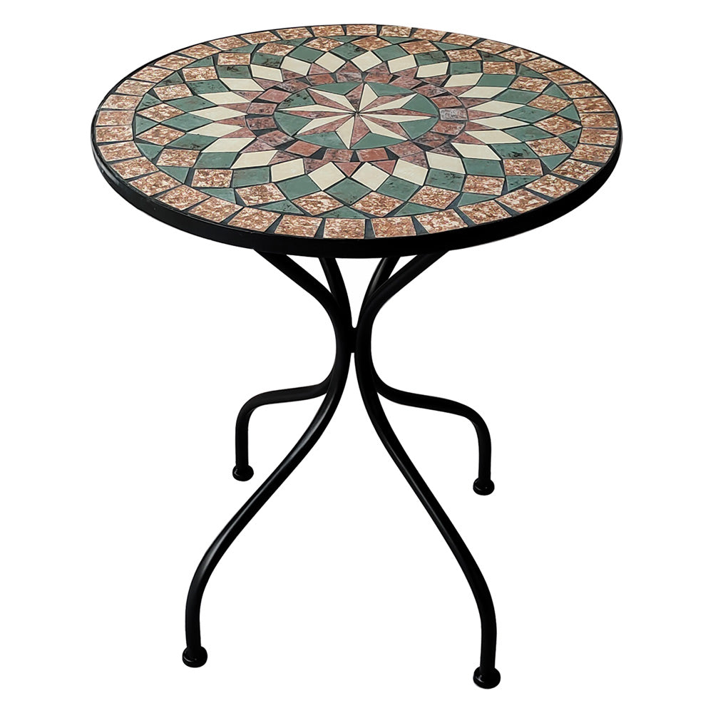 TABLE DÉCOR MOSAÏQUE 'MORGANA' Ø cm 60 x h.70