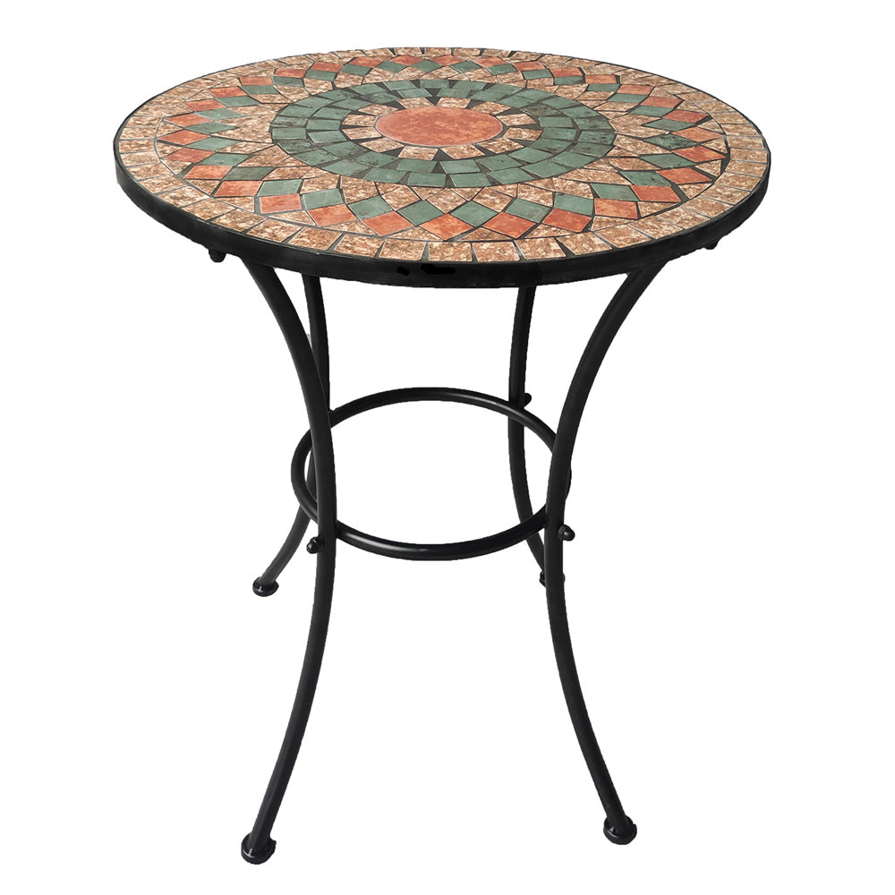 MOSAIK-DEKOR-TISCH 'ALICE' Ø 60 x H. 70 cm
