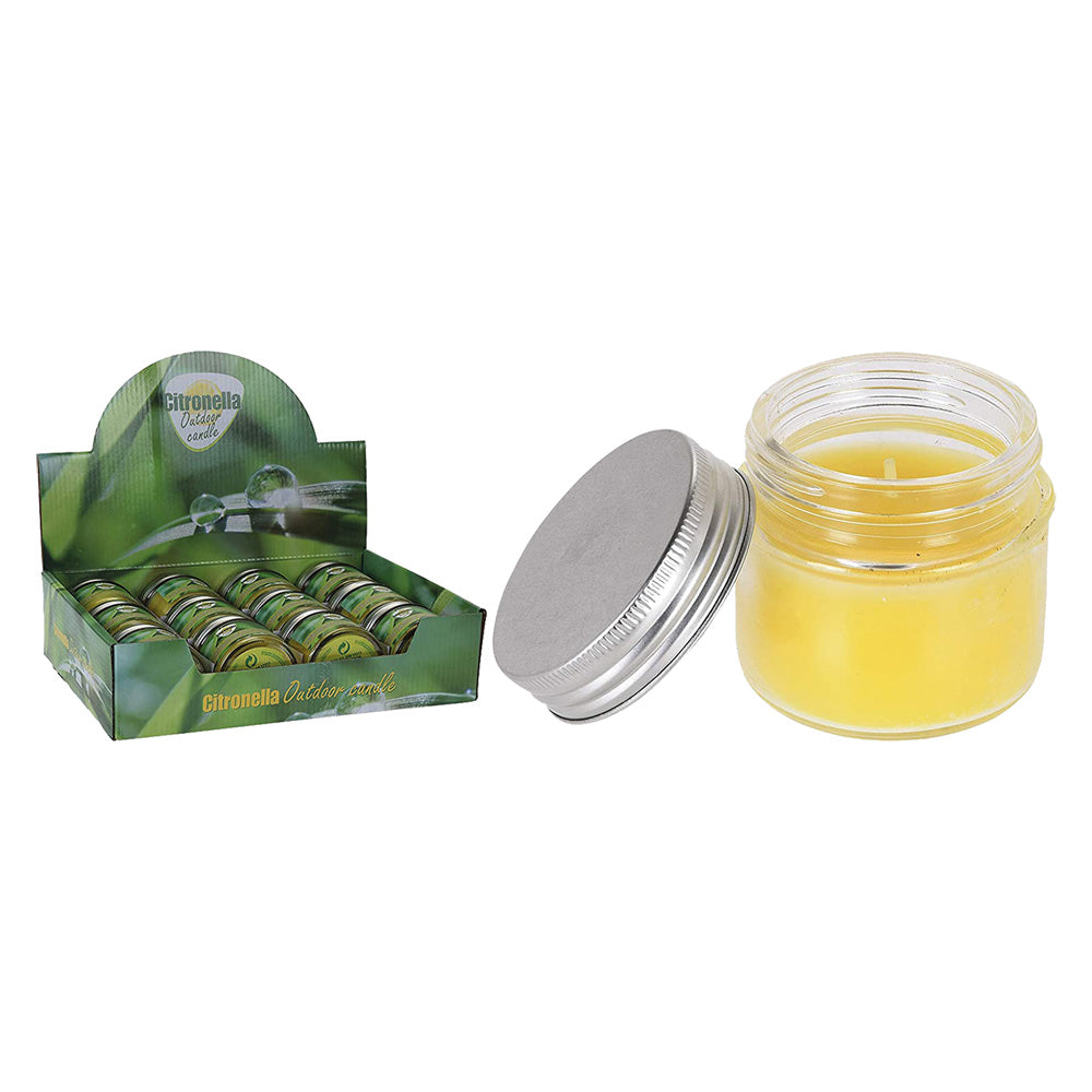 ZITRONELLA-KERZE 6 cm 165 g sortierte Farben