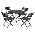 SET GIARDINO IN POLIETILENE ALTA DENSITA 'GAVOI' colore nero