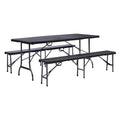KLAPPBARES PICKNICK-SET 'PARTY' Farbe Braun