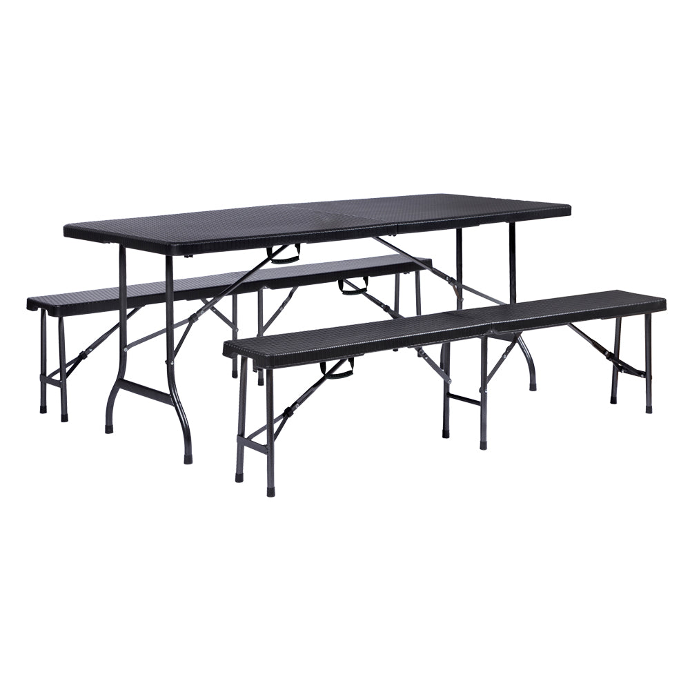 KLAPPBARES PICKNICK-SET 'PARTY' Farbe Braun