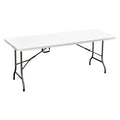 TABLE DE PIQUE-NIQUE PLIANTE 'PARTY' 152 x 74,5 x H. 72 cm - coloris blanc