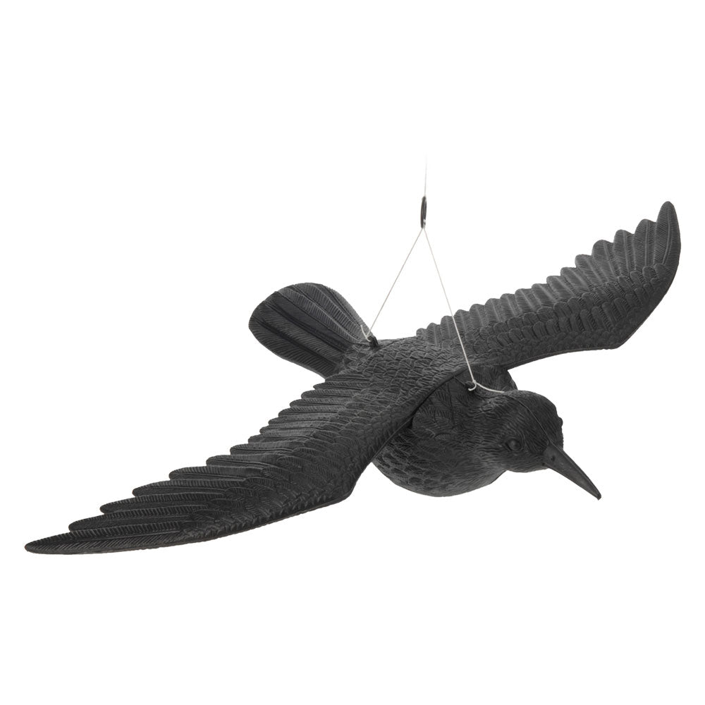 VOGELSCHRECK-STATUETTE IN TIERFORM Krähe stehend – 35 x 19 x 13 cm