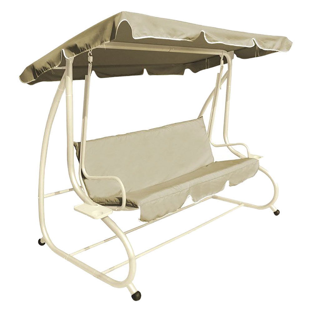 Schaukelstuhl verstellbar 230 x 120 x H.165 cm - ecru
