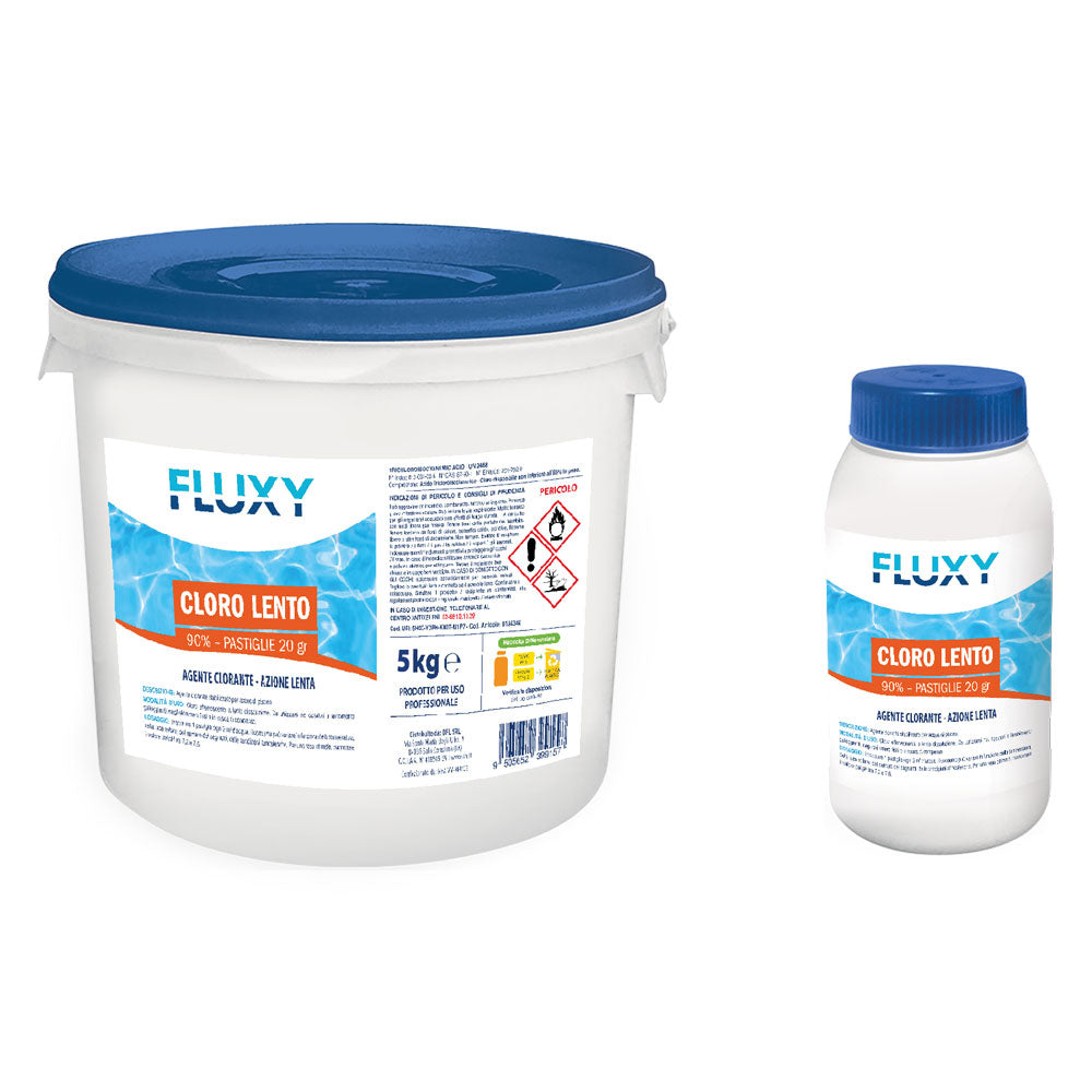LANGSAM LÖSLICHES CHLORTABLETTEN 5 kg - 200 Gramm Tabletten