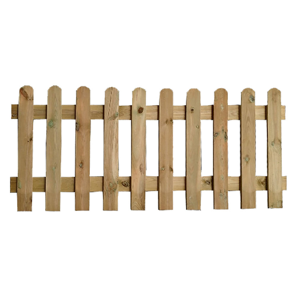 HOLZZAUN 'LAMELLEN' cm. 180 x H.80 - 10 Lamellen 15 x 90 mm