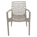 CHAISE EN POLYPROPYLÈNE AVEC ACCOUDOIRS 'GRUVYER' anthracite