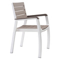 STUHL AUS POLYPROPYLEN 'HARMONY ARMCHAIR' weiß/cappuccino