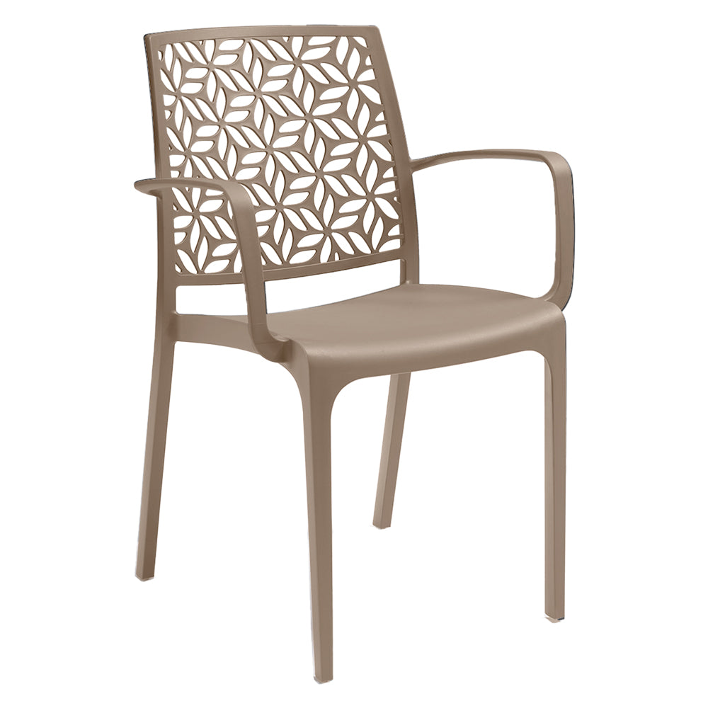 POLIPROPYLENSTUHL 'NINFA ARMCHAIR' weiß