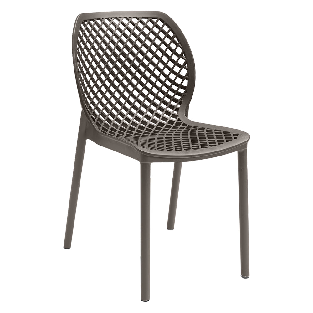 CHAISE EN POLYPROPYLÈNE 'ARIA' taupe