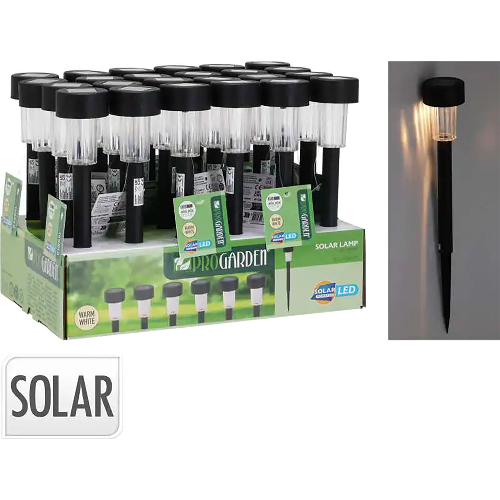 SOLARLEUCHTE cm 18 x H.55 - schwarzes Gehäuse