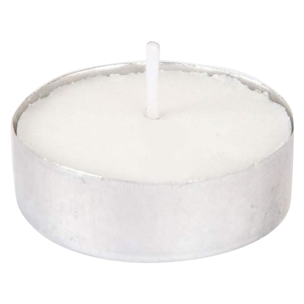 CANDELA BIANCA 'TEALIGHT' cm 3,8 x 1,5 - cf. 25 pz in blister