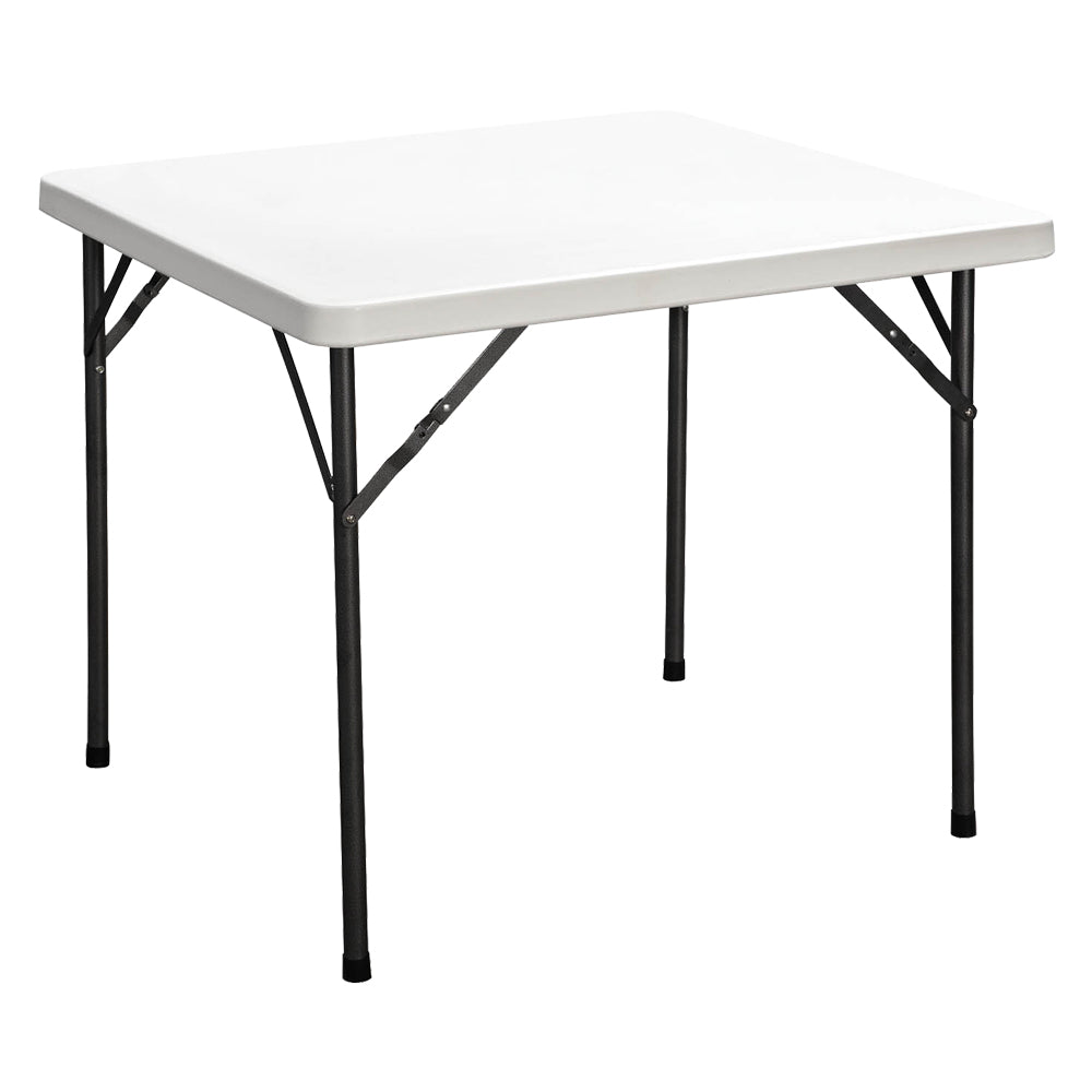 TABLE CARRÉE PLIANTE « PARTY » 87 x 87 x H. 74 cm – couleur blanche