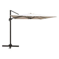 DEZENTRALER GARTENSCHIRM MIT SEITLICHEM MAST 3 x 3 m - Ecru