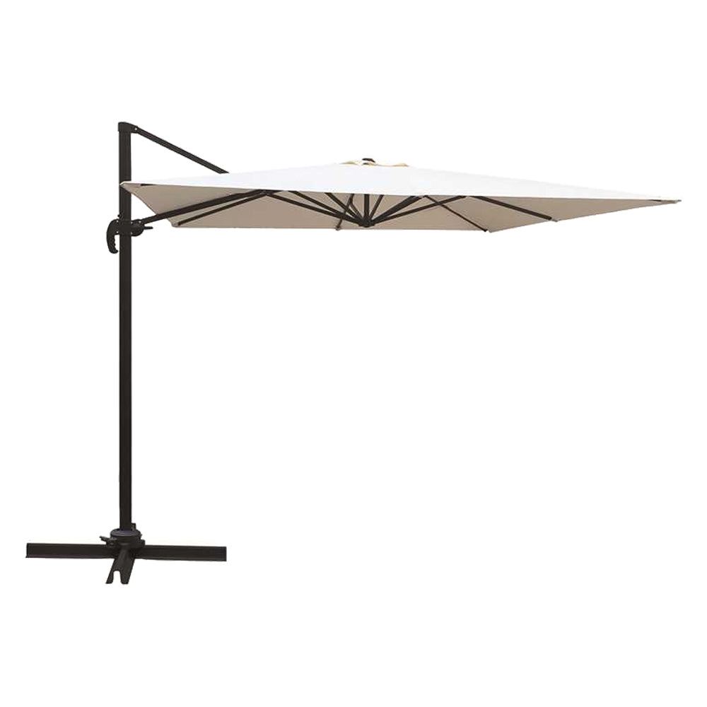 DEZENTRALER GARTENSCHIRM MIT SEITLICHEM MAST 3 x 3 m - Ecru