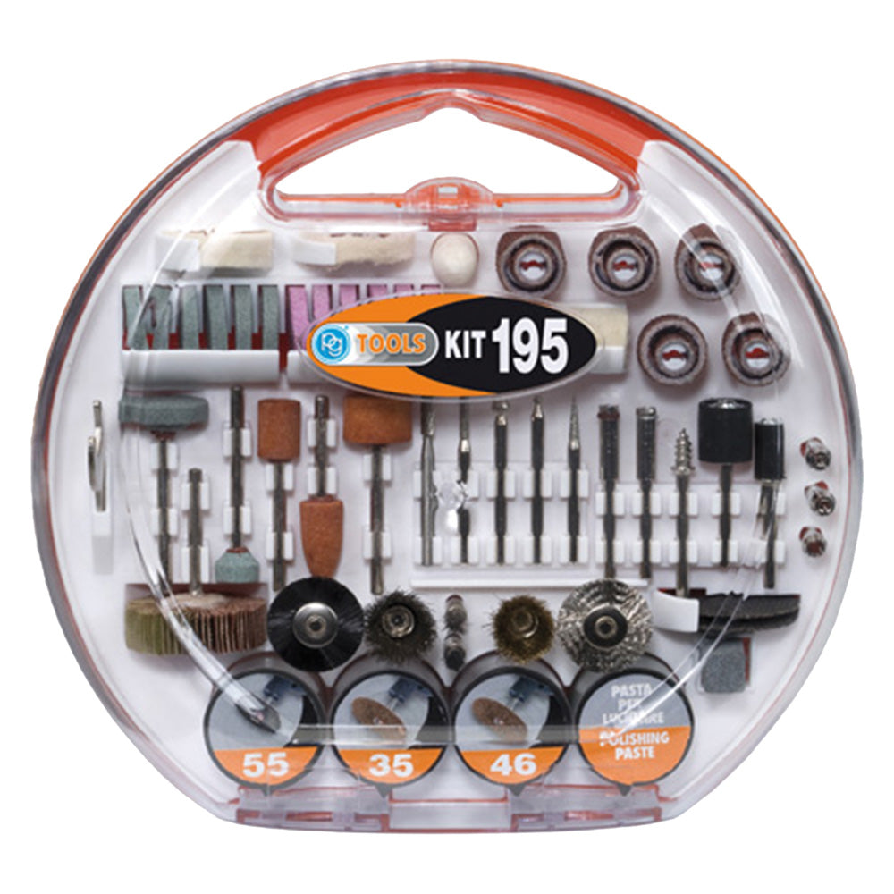 ZUBEHÖR FÜR MINI-BOHRMASCHINE IM SET 195 Teile