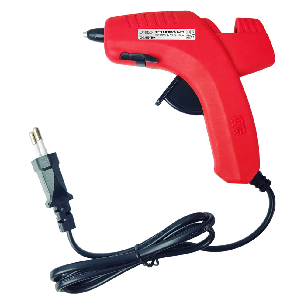 PISTOLET À COLLE CHAUDE « UNK » 20 W pour colle ø 7 - 7,5 mm