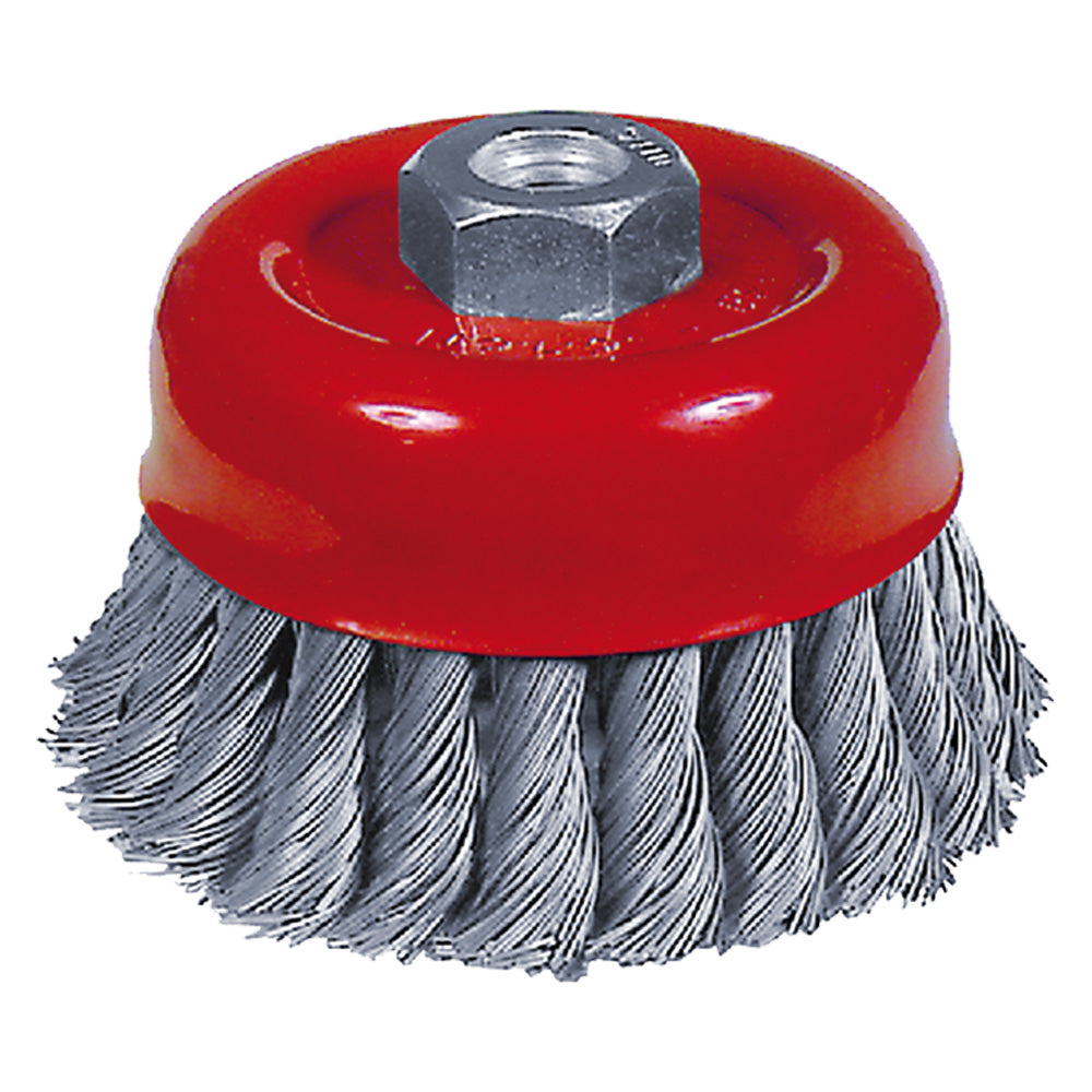 BROSSE TASSÉE POUR MEULEUSE fil 0,35 mm - Ø 75 mm