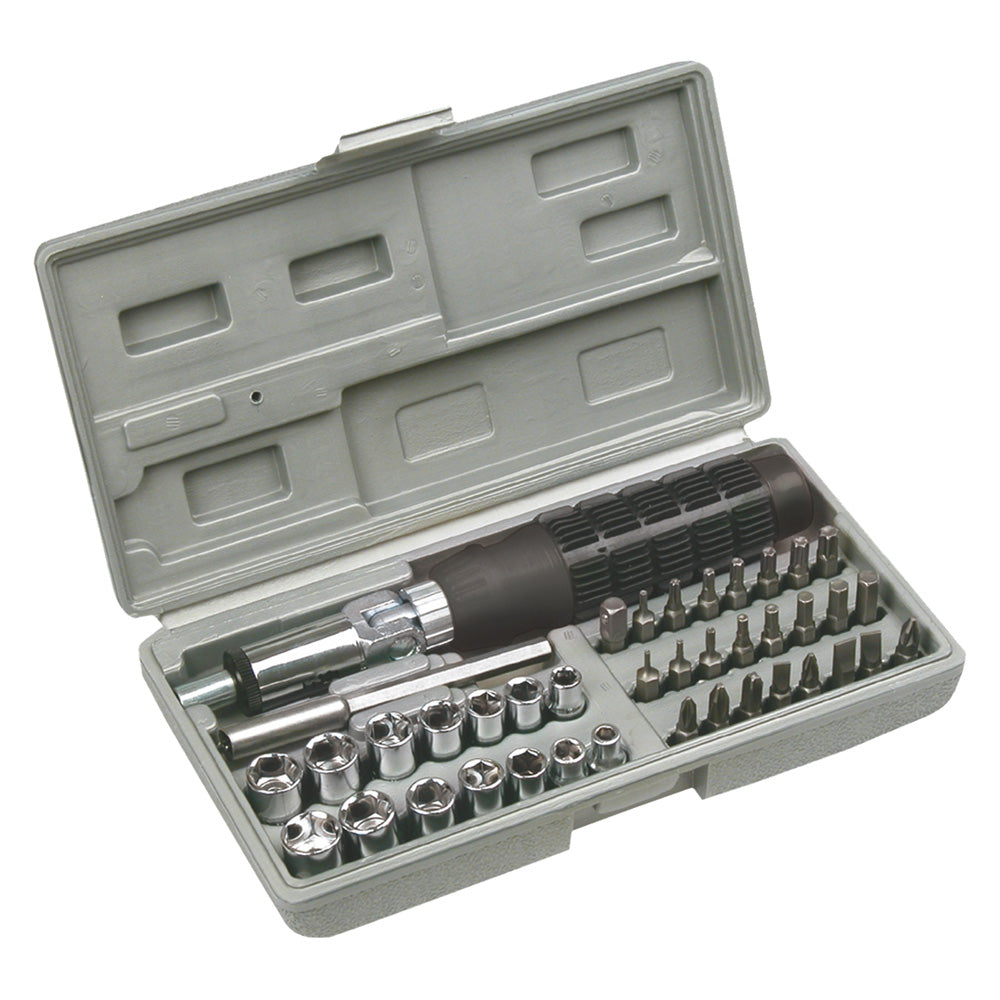 SCHRAUBER-SET MIT BITS UND NÜSSEN, 40-teilig