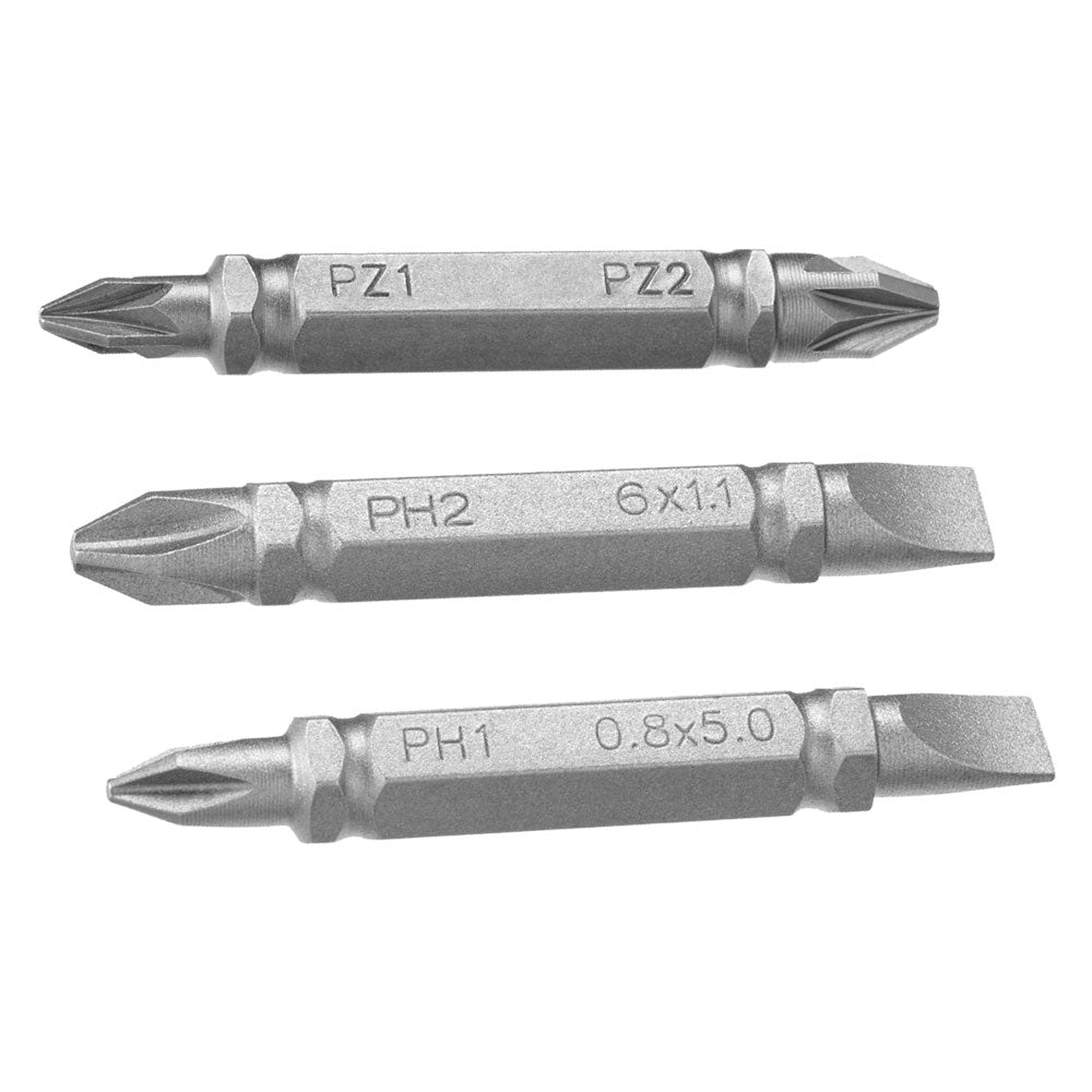 DOPPELFUNKTIONS-BIT-EINSÄTZE IM SET PH1-SL5/PH2-SL6/PZ1-2 mm 86 (3 St.)