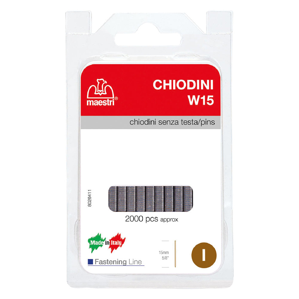 AGRAFES POUR CLOUEUSE MANUELLE mod. W15 - 2000 pièces sans tête
