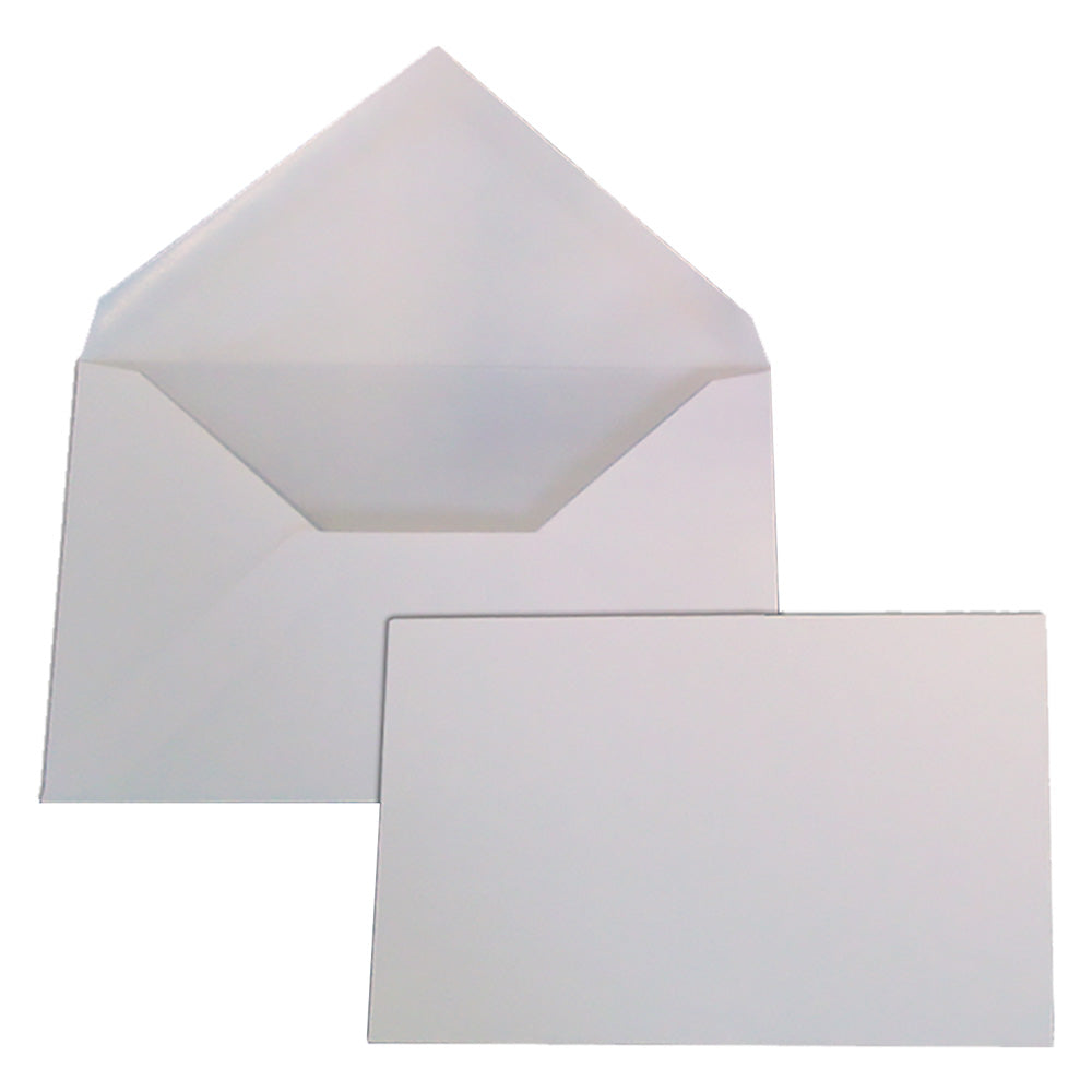 Umschlag mit Karte, 75 x 112 mm, weiß – Packung mit 100 Stück