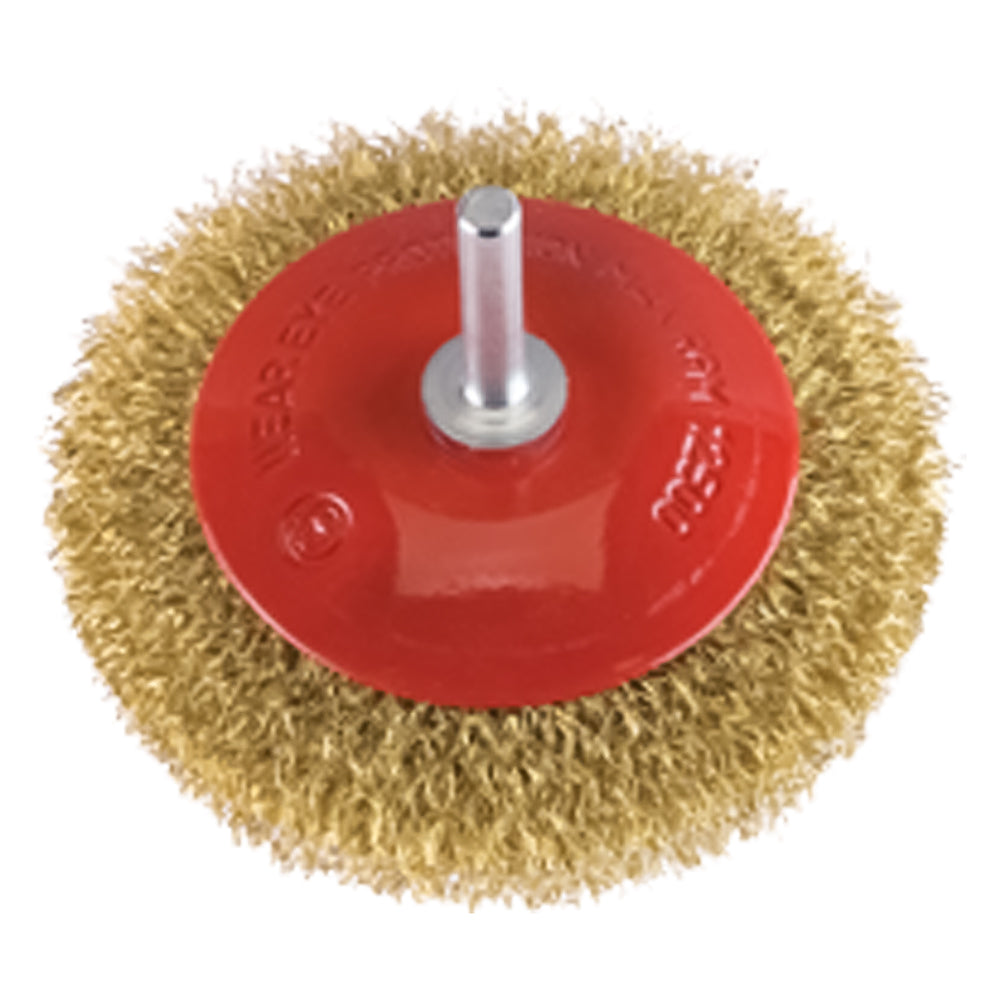 BROSSE CIRCULAIRE CONIQUE Ø 90 mm - queue 6 mm