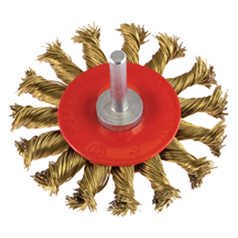 BROSSE CIRCULAIRE SUR TIGE Ø 100 mm - tige 6 mm